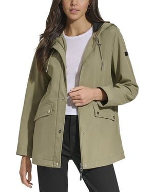 DKNY Hooded Rain Jacket - Green