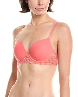 Hanro Luxury Moments Lace T-Shirt Bra - Pink