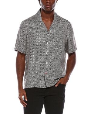 Isaia Silk Sport Shirt - Grey