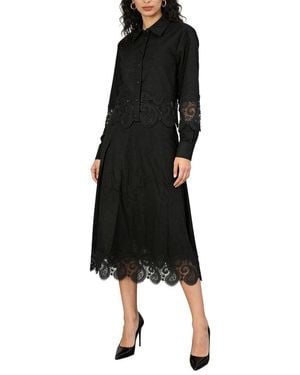 MIRA RICHI Mira 2Pc Blouse & Skirt Set - Black