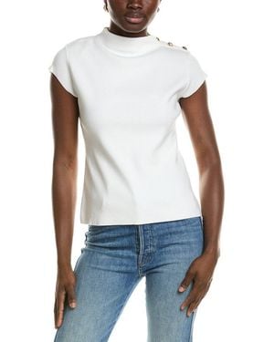 Tahari The Katy Jumper Top - White
