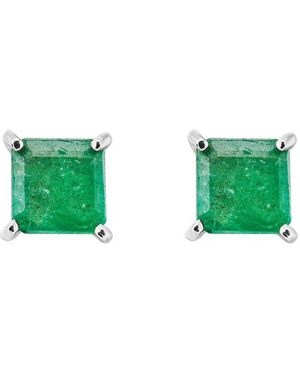 Forever Creations Signature Forever Creations 14k 1.40 Ct. Tw. Emerald Earrings - Green