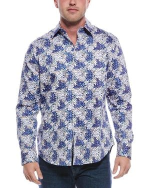 Robert Graham Jordan Classic Fit Woven Shirt - Blue
