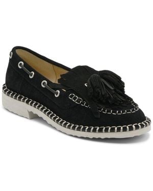 Charles David Poppy Suede Flat - Black