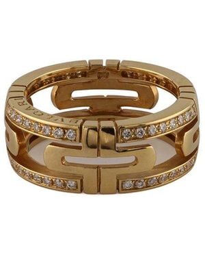 BVLGARI Parentesi 18k Rose Gold 0.40 Ct. Tw. Diamond Ring - Metallic