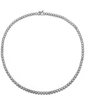 Genevive Jewelry Cz Necklace - Metallic