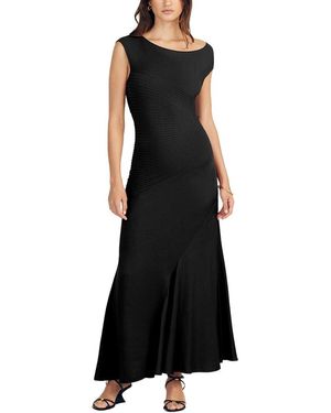 10 Crosby Derek Lam Madeline Mixed Media Dress - Black