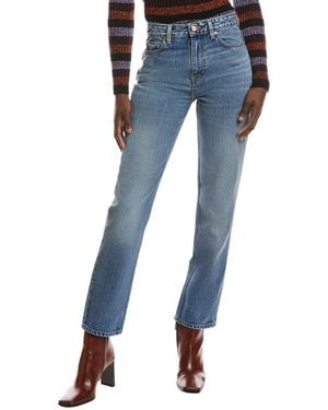 Ganni Swigy High-rise Straight Jean - Blue