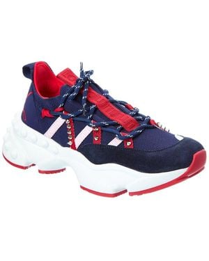 Christian Louboutin Trailnrun Leather & Mesh Trainer - Blue
