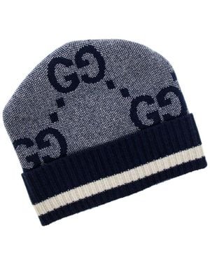 Gucci Cashmere Beanie - Blue