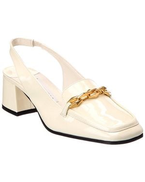 Jimmy Choo Diamond Tilda 45 Patent Slingback Pump - White
