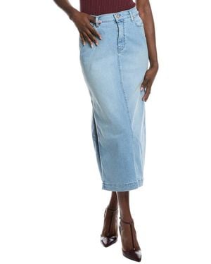 7 For All Mankind Midi Skirt - Blue