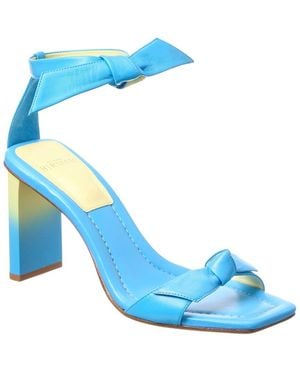Alexandre Birman Clarita Pillar 85 Leather Sandal - Blue