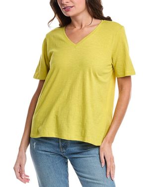 Eileen Fisher V-Neck T-Shirt - Yellow
