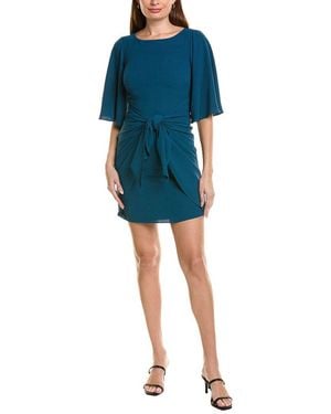 Vince Camuto Short Sleeve Mini Dress - Blue