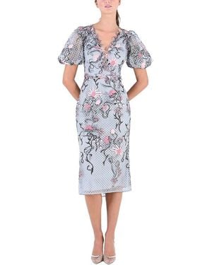 Marchesa Midi Dress - Blue