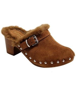 Charles David Lecce Leather Clog - Brown