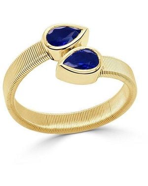 Sabrina Designs 14K 0.83 Ct. Tw. Diamond & Sapphire Cocktail Ring - Blue
