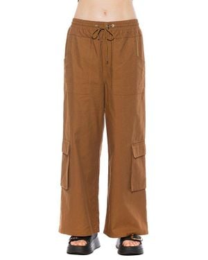 Alexia Admor Evren Drawstring Cargo Pant - Brown
