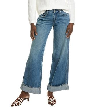 Amo Denim Amo Sabine Cuff Twin Flame Wide Leg Jean - Blue