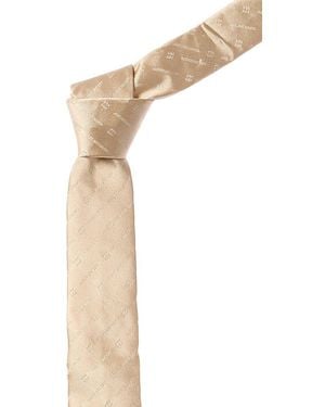 Givenchy Diagonal Logo Silk Tie - Natural
