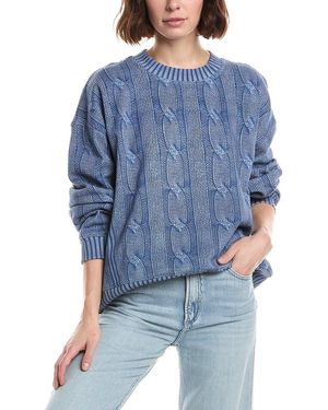 Rag & Bone Miramar Terry Fleece Sweatshirt - Blue