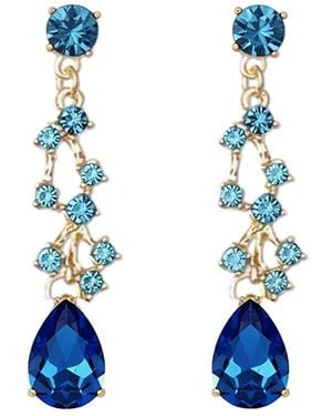 Liv Oliver 18K Plated Earrings - Blue