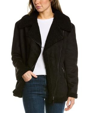 Max Studio Plush Lined Jacket - Black