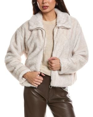 Z Supply Amethyst Faux Fur Jacket - Natural