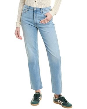 Rag & Bone Hattie Light Wash Mid-Rise Full-Length Jean - Blue