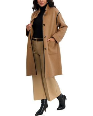 Tahari Sydney Long Wool-Blend Coat - Natural