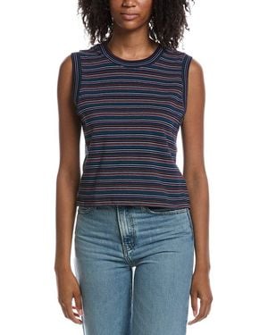 Michael Stars Devin Muscle Tank Top - Blue