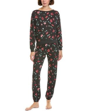Honeydew Intimates 2Pc Star Seeker Brushed Jersey Lounge Set - Black