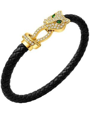 jean claude Stainless Steel Cz Bracelet - Metallic