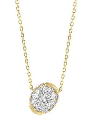 Ethos Creations 14K 1.10 Ct. Tw. Lab-Grown Diamond Pendant - Metallic