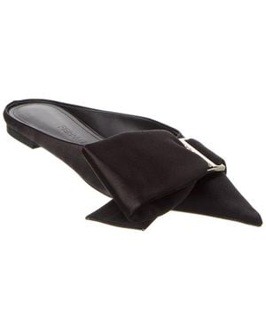 Ferragamo Emii T Satin Flat - Black