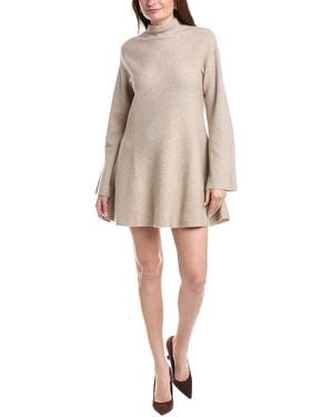 NAADAM Wool & Cashmere-Blend Mini Turtleneck Dress - Natural