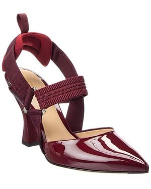 Fendi Very Colibrì Leather Slingback Pump - Purple
