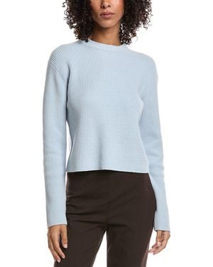 Vince Shaker Rib Pullover - Blue