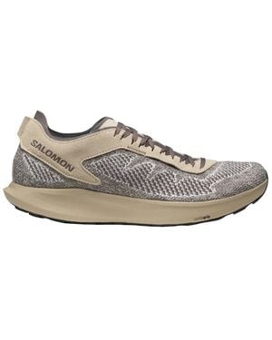 Salomon Pulsar Prg Knit Leather Trainer - White