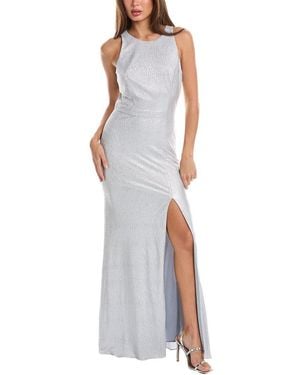 The Dessy Group Dessy Collection Metallic Gown - White