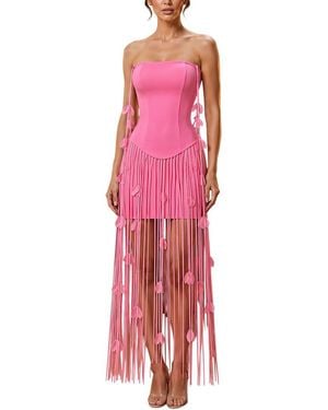 Amanda Royal Maxi Dress - Pink