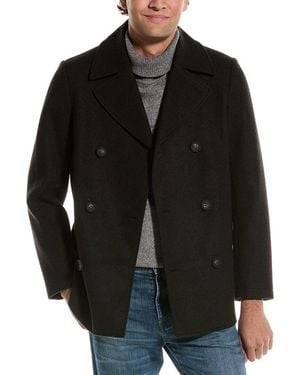 Cole Haan Wool-Blend Coat - Black