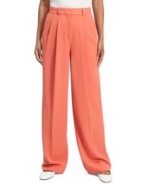 Theory Double Pleat Pant - Pink