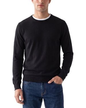 Theory Riland Wool-Blend Crewneck Jumper - Blue
