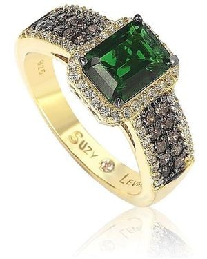 Suzy Levian CZ Jewelry Suzy Levian Silver Cz Ring - Green