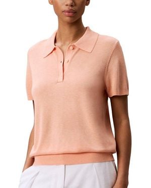 Calvin Klein Fine Gauge Polo Shirt - Pink
