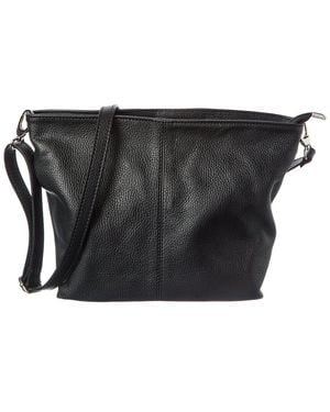 Italian Leather Tote - Black