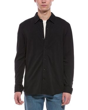 7 For All Mankind Piquet Shirt - Black
