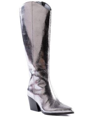 Seychelles Begging You Leather Tall Boot - Grey